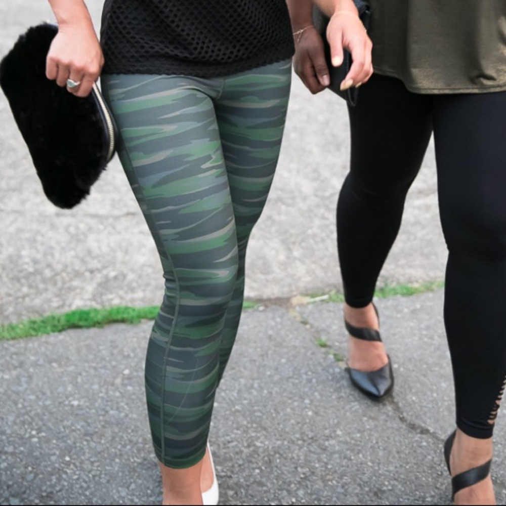Tema Athletics Green Camo Leggings | Green Camo